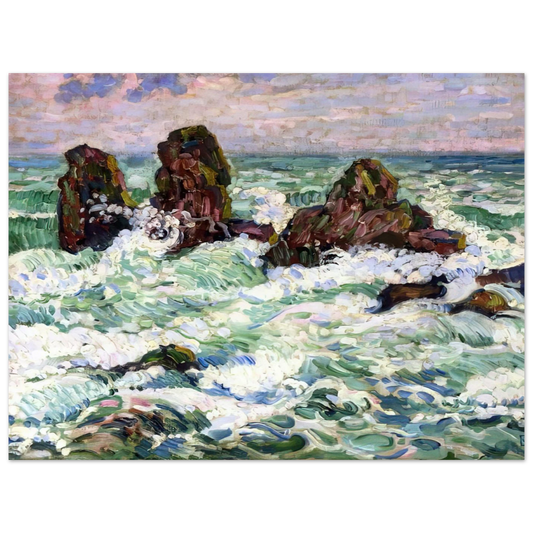 The Rocks by Theo van Rysselberghe (1908) – art poster
