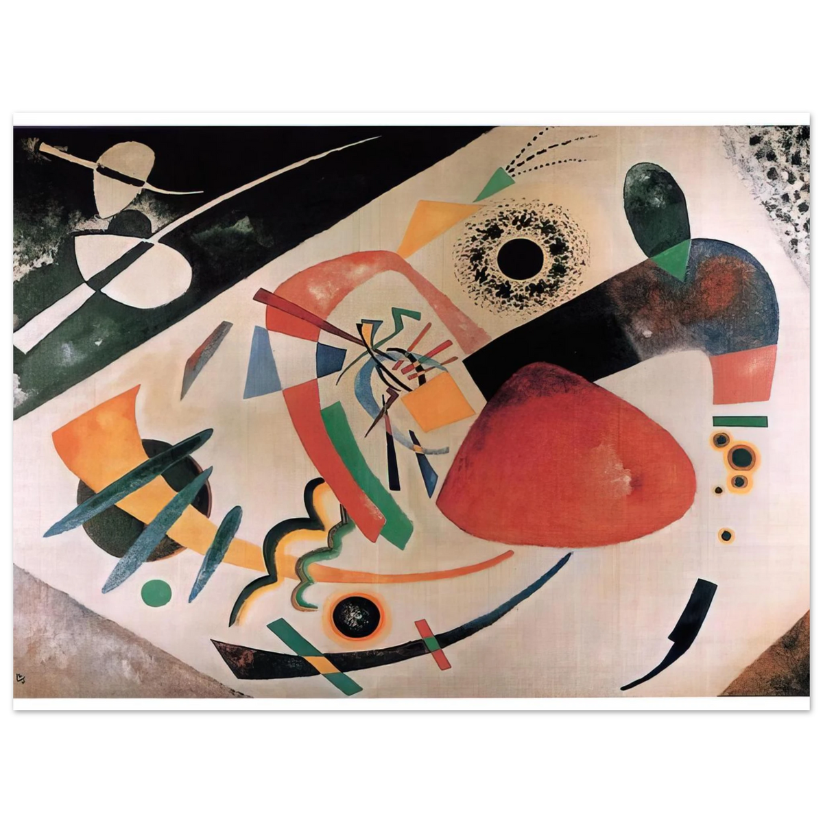 Red Spot II by Wassily Kandinsky (1921) – art poster