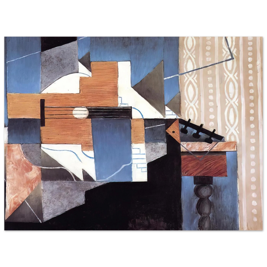 Guitar On The Table by Juan Gris (1913) – art poster