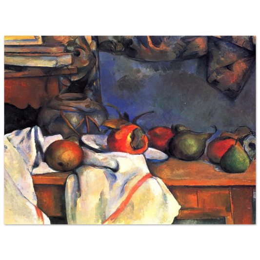 Still Life With Pomegranate And Pears by Paul Cézanne – art poster