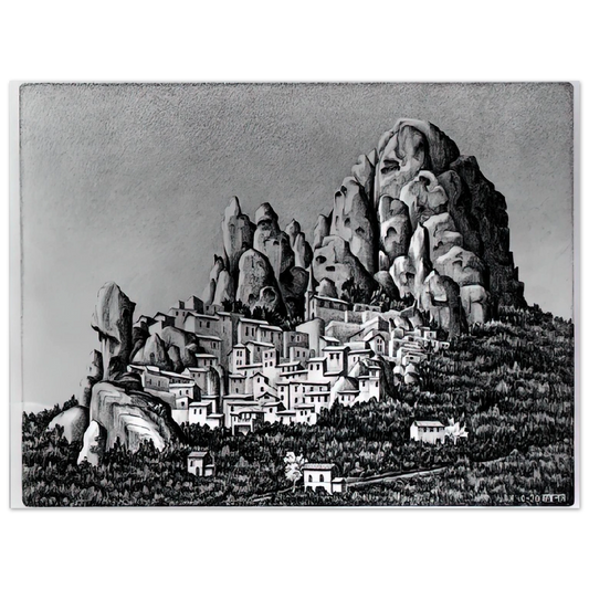 Pentedattilo Calabria October by M.C. Escher (1930) – art poster