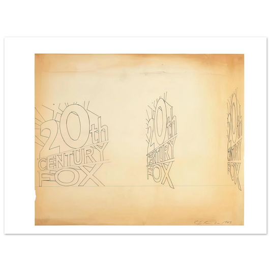 Trademark Study 1 by Edward Ruscha (1962) – art poster, view 2