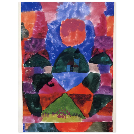 A Pressure Of Tegernsee by Paul Klee (1919) – art poster