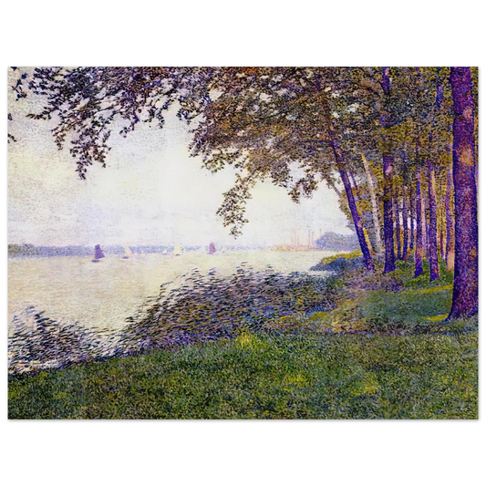 The Schelde Upstream From Antwerp After Fog by Theo van Rysselberghe (1892) – art poster, view 2