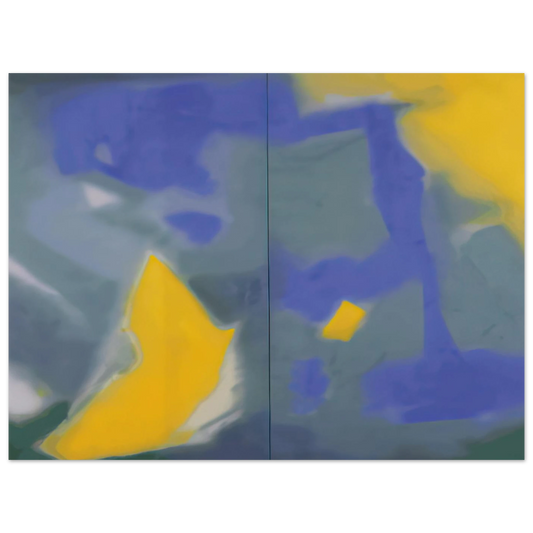 Diptych by Esteban Vicente (1987) – art poster