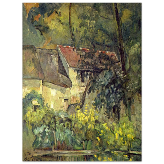 The House Of Pere Lacroix In Auvers by Paul Cézanne – art poster