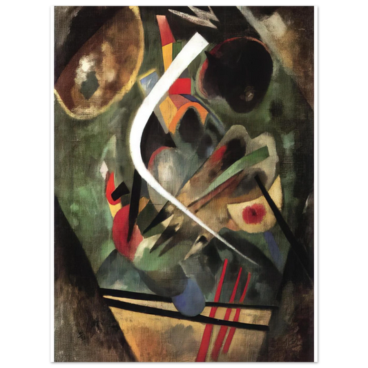 White Stroke by Wassily Kandinsky (1920) – art poster