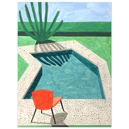 Untitled Artwork No. 6 by David Hockney – art poster, view 2