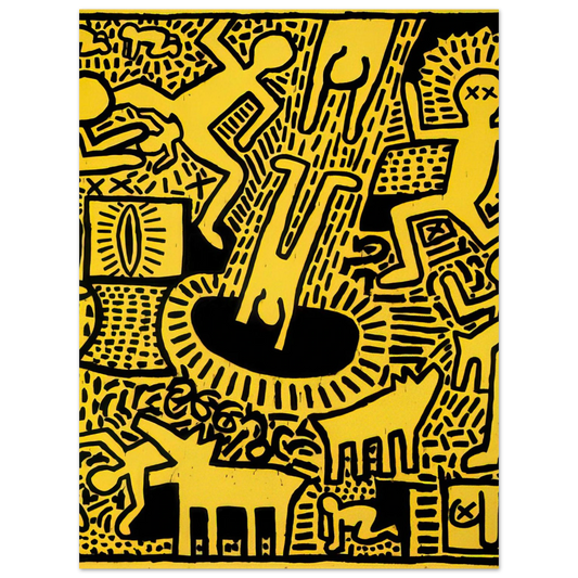 Untitled by Keith Haring (1981) – art poster, view 2