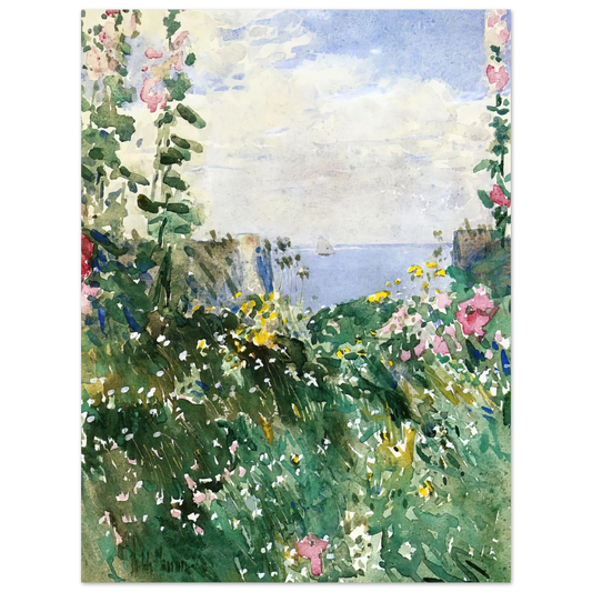 Isles Of Shoals Garden, Appledore by Childe Hassam – art poster