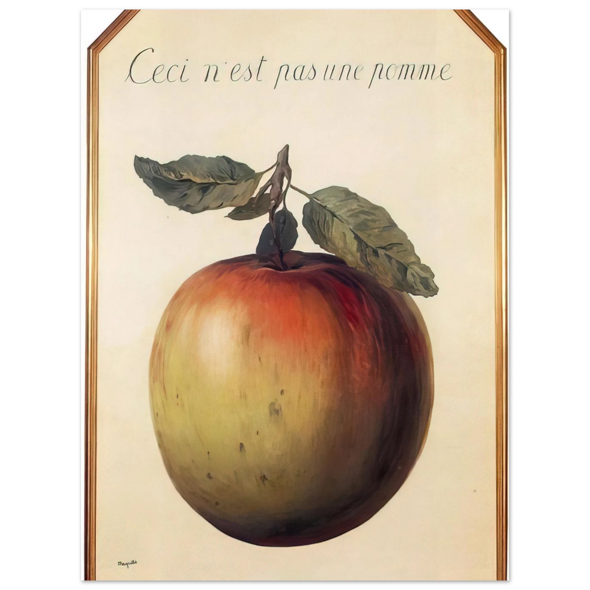 This Is Not An Apple by René Magritte (1964) – art poster, view 2
