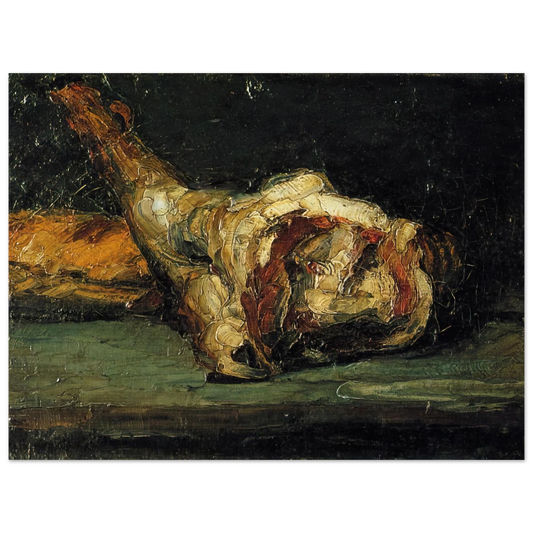 Still Life Bread And Leg Of Lamb by Paul Cézanne – art poster