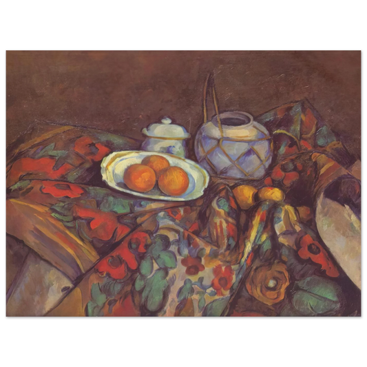 Still Life With Oranges by Paul Cézanne – art poster