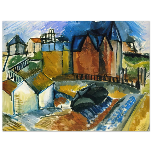 The Beach At Havre by Raoul Dufy (1910) – art poster, view 2