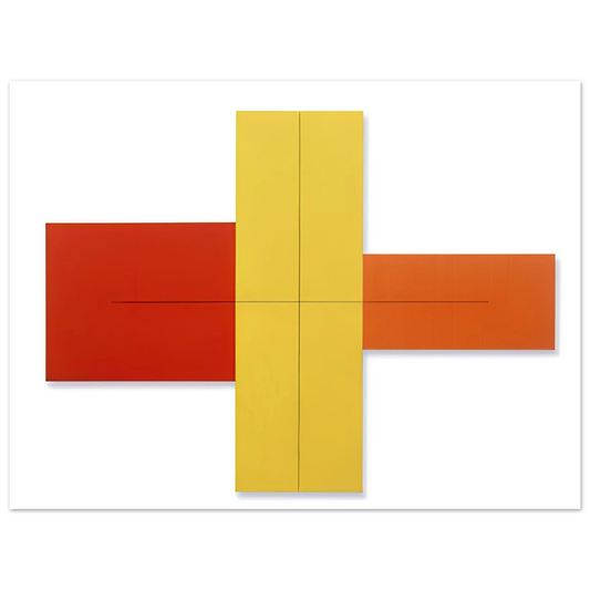 Within Red Yellow Orange by Robert Mangold (1981) – art poster, view 2