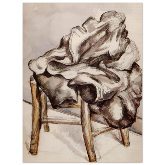 Jacket On A Chair by Paul Cézanne – art poster, view 2