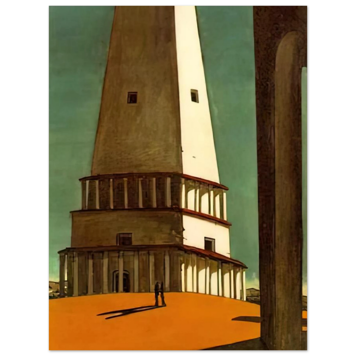 The Nostalgia Of The Infinite by Giorgio de Chirico (1913) – art poster, view 2
