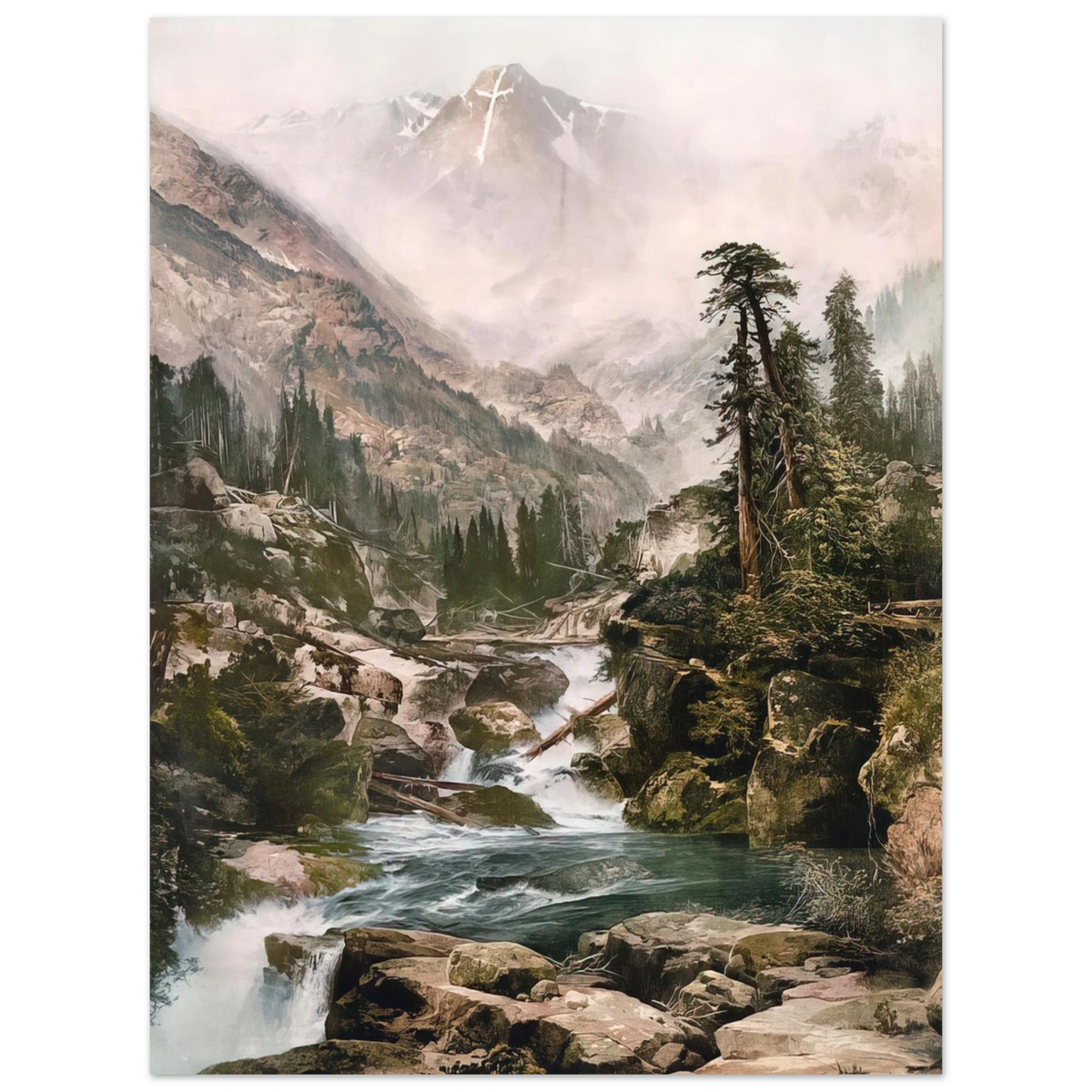 Mount Of The Holy Cross by Thomas Moran – art poster, view 2