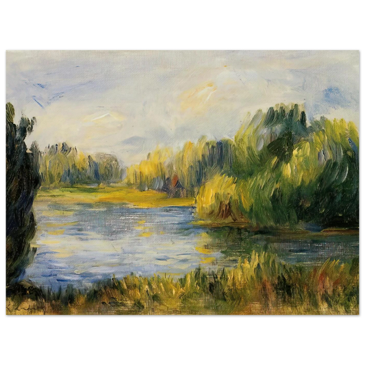 The Banks Of The River by Pierre-Auguste Renoir – art poster