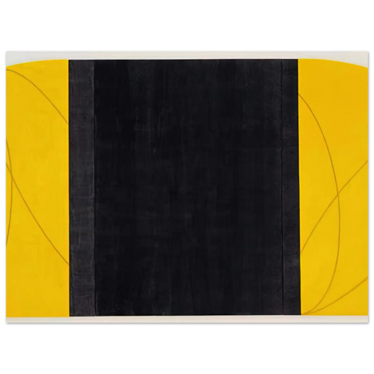 Ellow Black Zone Painting Iv by Robert Mangold (1996) – art poster