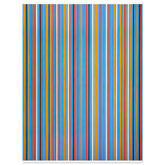 Big Blue by Bridget Riley (1982) – art poster