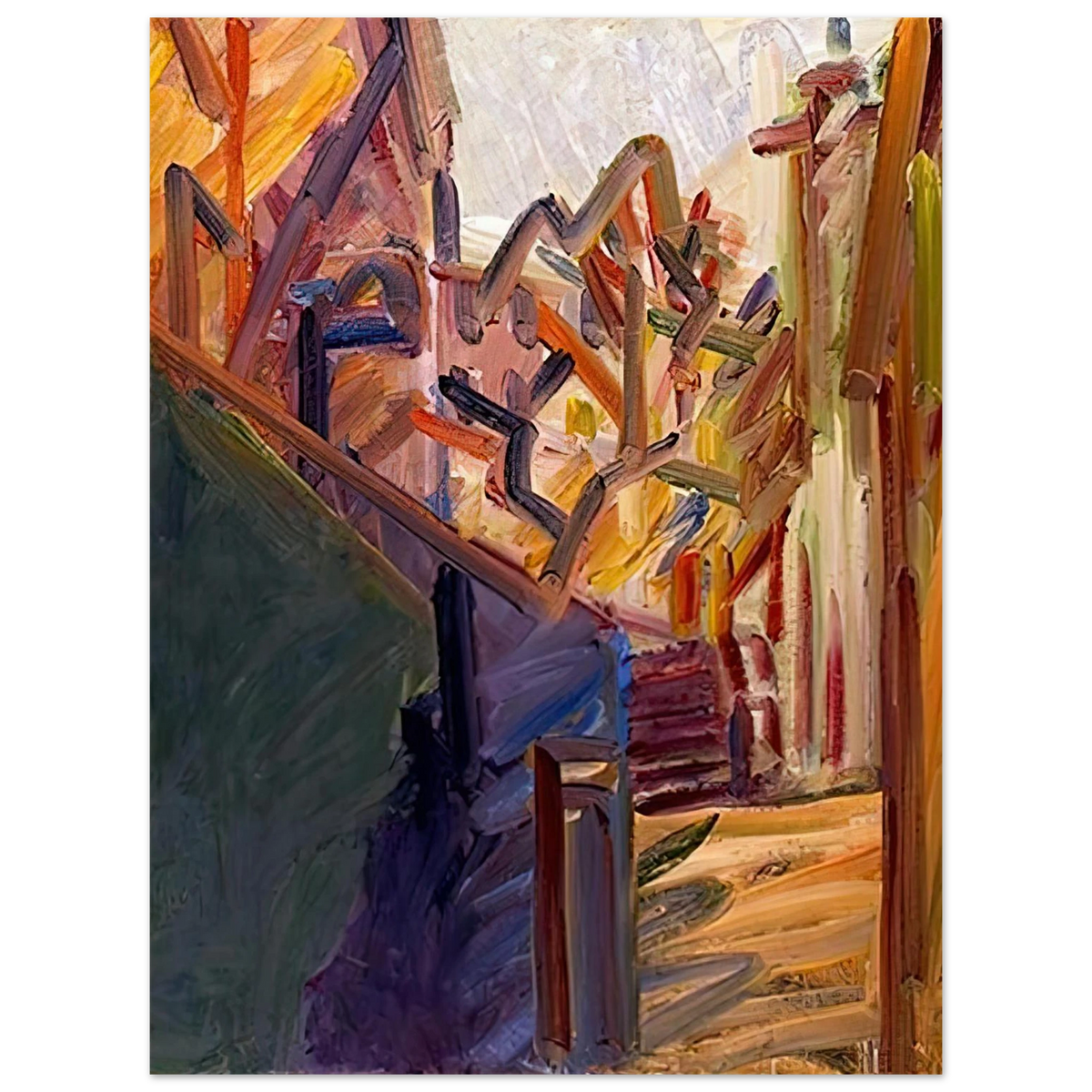Albero Di Fronte 1 by Frank Auerbach – art poster
