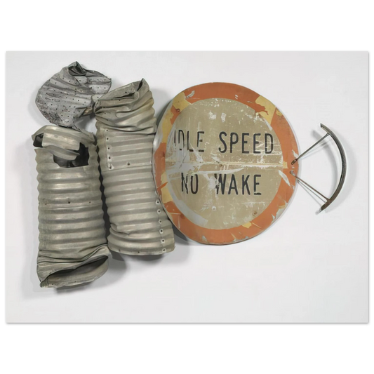 No Wake Glut by Robert Rauschenberg (1986) – art poster