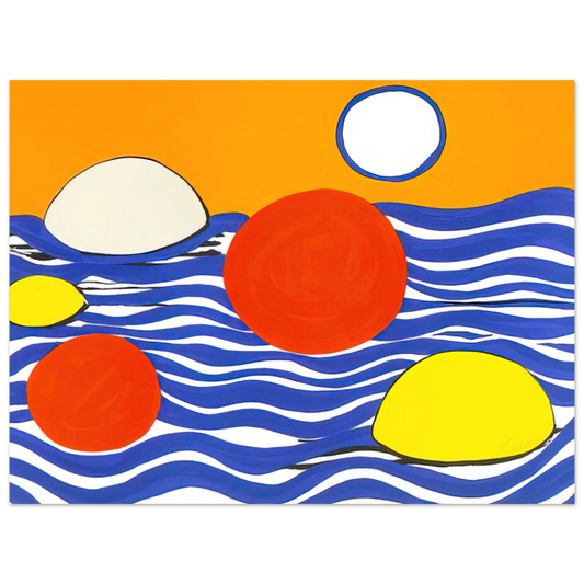 Waves by Alexander Calder (1973) – art poster, view 2