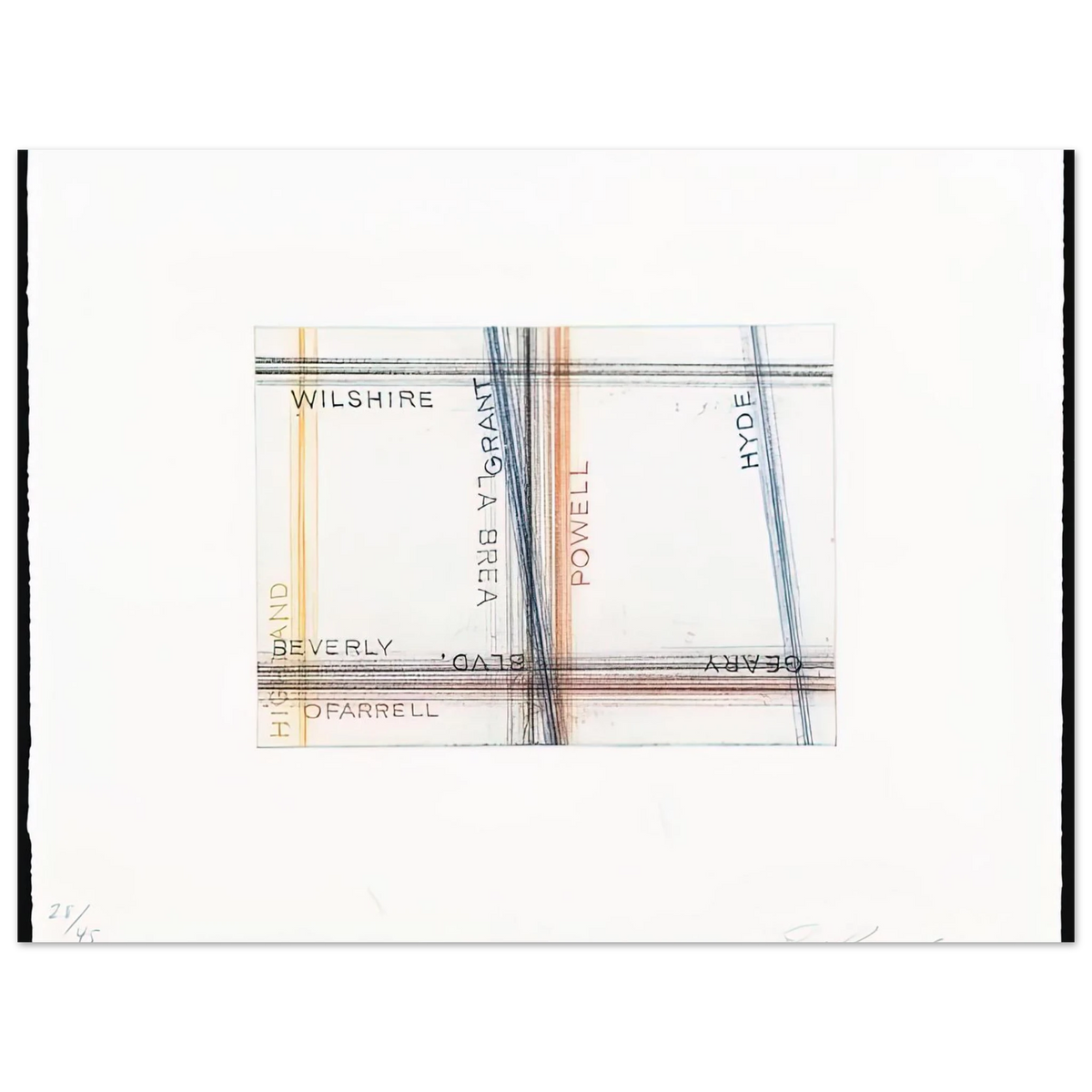 Grant From Los Francisco San Angeles Portfolio by Edward Ruscha – art poster, view 2
