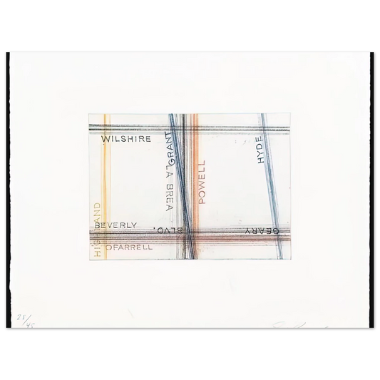 Grant From Los Francisco San Angeles Portfolio by Edward Ruscha – art poster, view 2