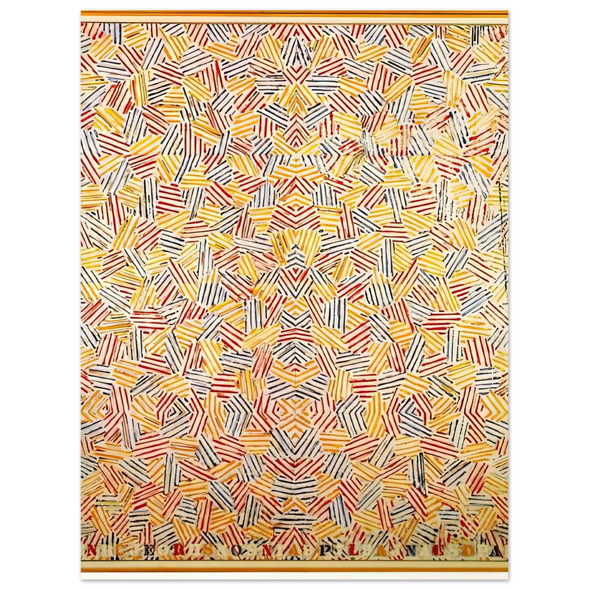 Dancers On A Plane by Jasper Johns – art poster, view 2