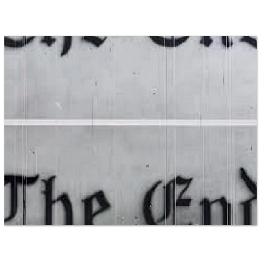 The End by Edward Ruscha (1991) – art poster
