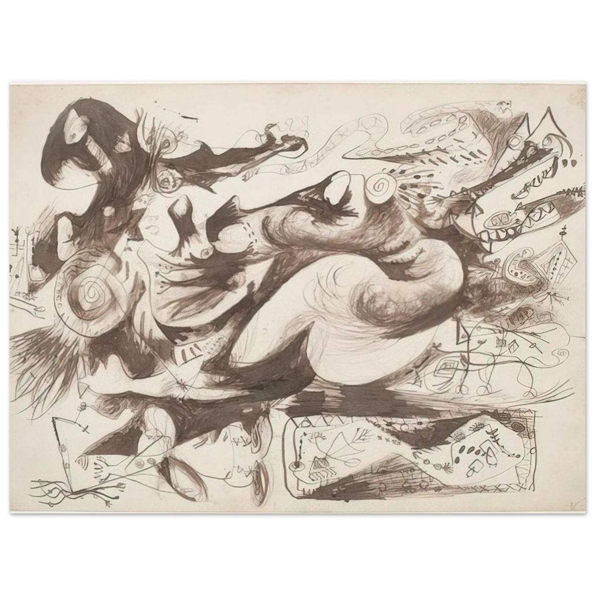 Untitled O Connor Thaw 770 by Jackson Pollock – art poster, view 2