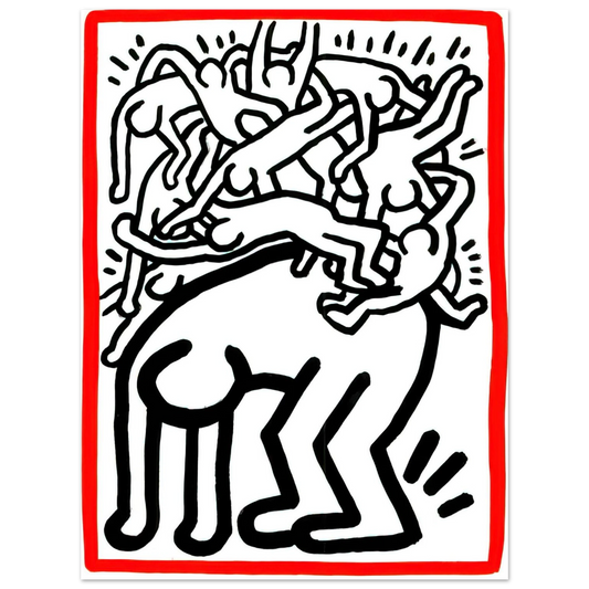 Fight Aids Worldwide by Keith Haring (1990) – art poster