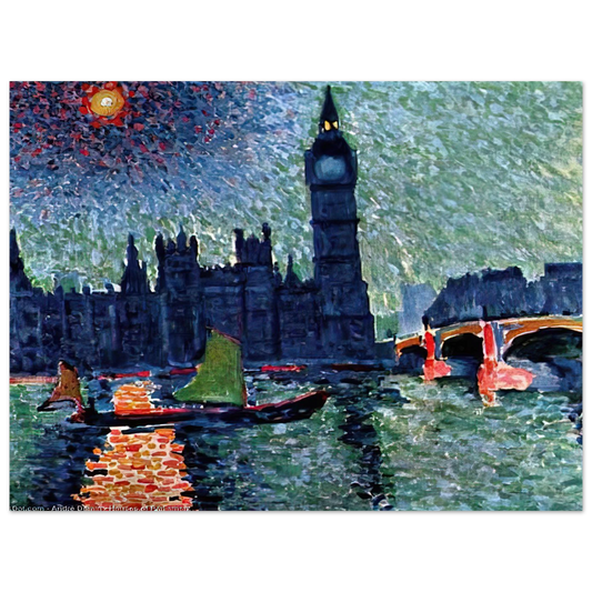 The Palace Of Westminster by Andre Derain (1907) – art poster