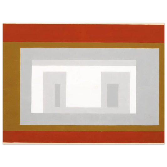 Variant Adobe Settled by Josef Albers (1954) – art poster
