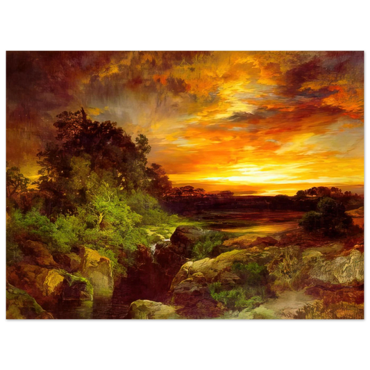 An Arizona Sunset Near The Grand Canyon by Thomas Moran – art poster, view 2