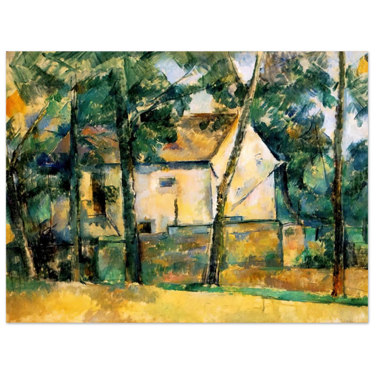 House And Trees by Paul Cézanne – art poster, view 2