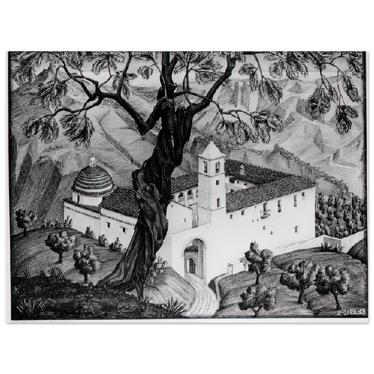 Cloister Near Rocca Imperiale Calabria by M.C. Escher – art poster, view 2