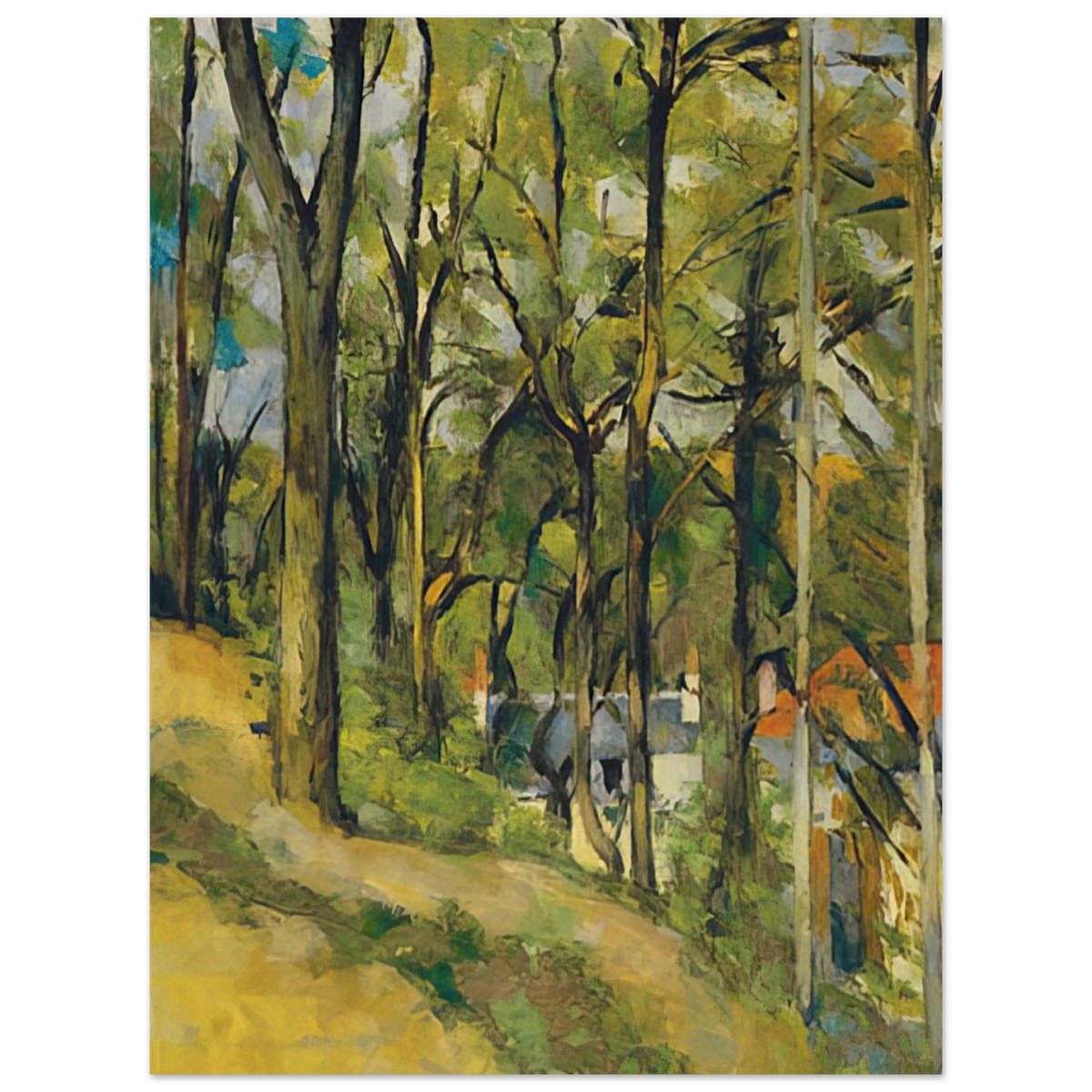 The Orchard by Paul Cézanne – art poster, view 2
