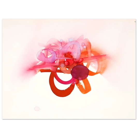 Untitled Red Orange And Pink by Luis Feito – art poster
