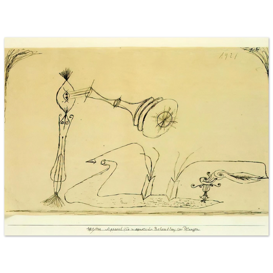Apparatus For The Magnetic Treatment Of Plants by Paul Klee (1908) – art poster