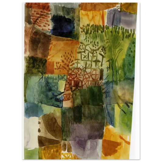 Remembrance Of A Garden by Paul Klee (1914) – art poster
