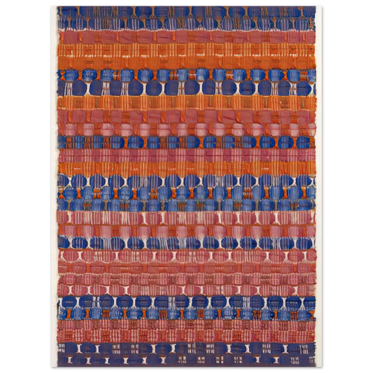 Red And Blue Layers by Anni Albers (1954) – art poster
