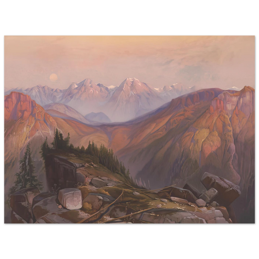 Lower Yellowstone Range by Thomas Moran – art poster