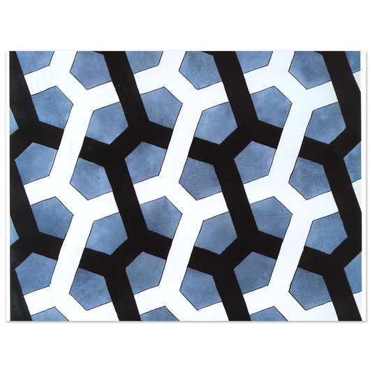 Interlaced Hexagon by M.C. Escher – art poster, view 2