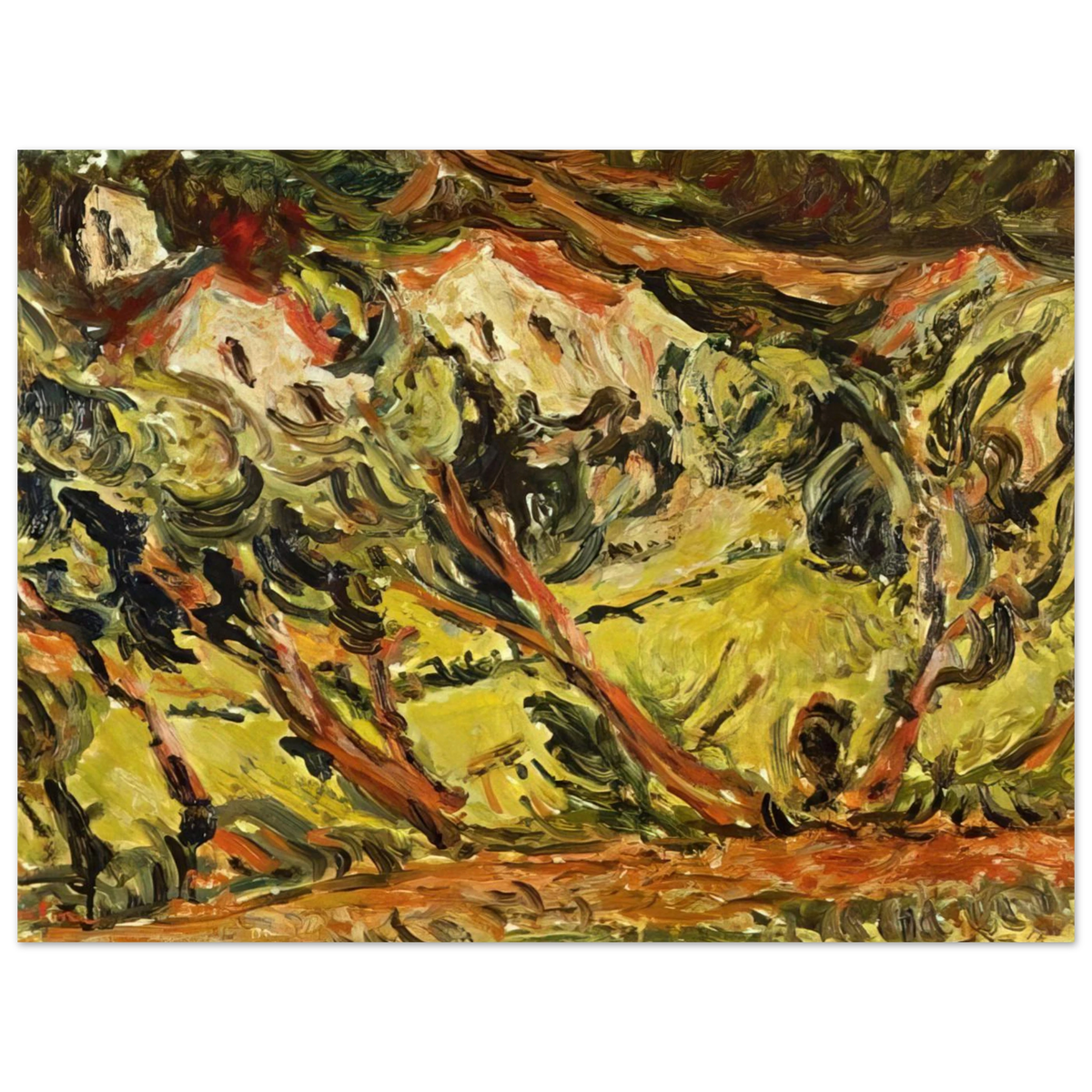 Ceret Landscape 1 by Chaim Soutine – art poster, view 2