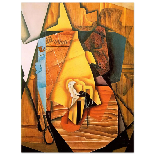 A Man In A Cafe by Juan Gris (1914) – art poster