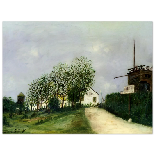 Moulin In Sannois by Maurice Utrillo – art poster