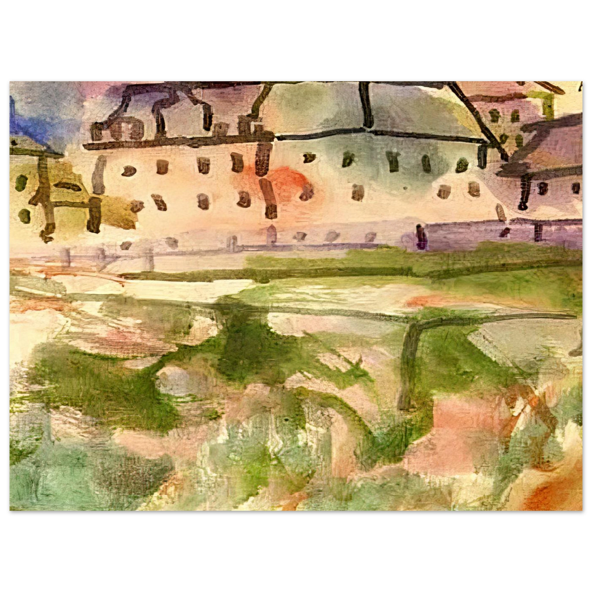 Houses Near The Gravel Pit by Paul Klee (1913) – art poster, view 2